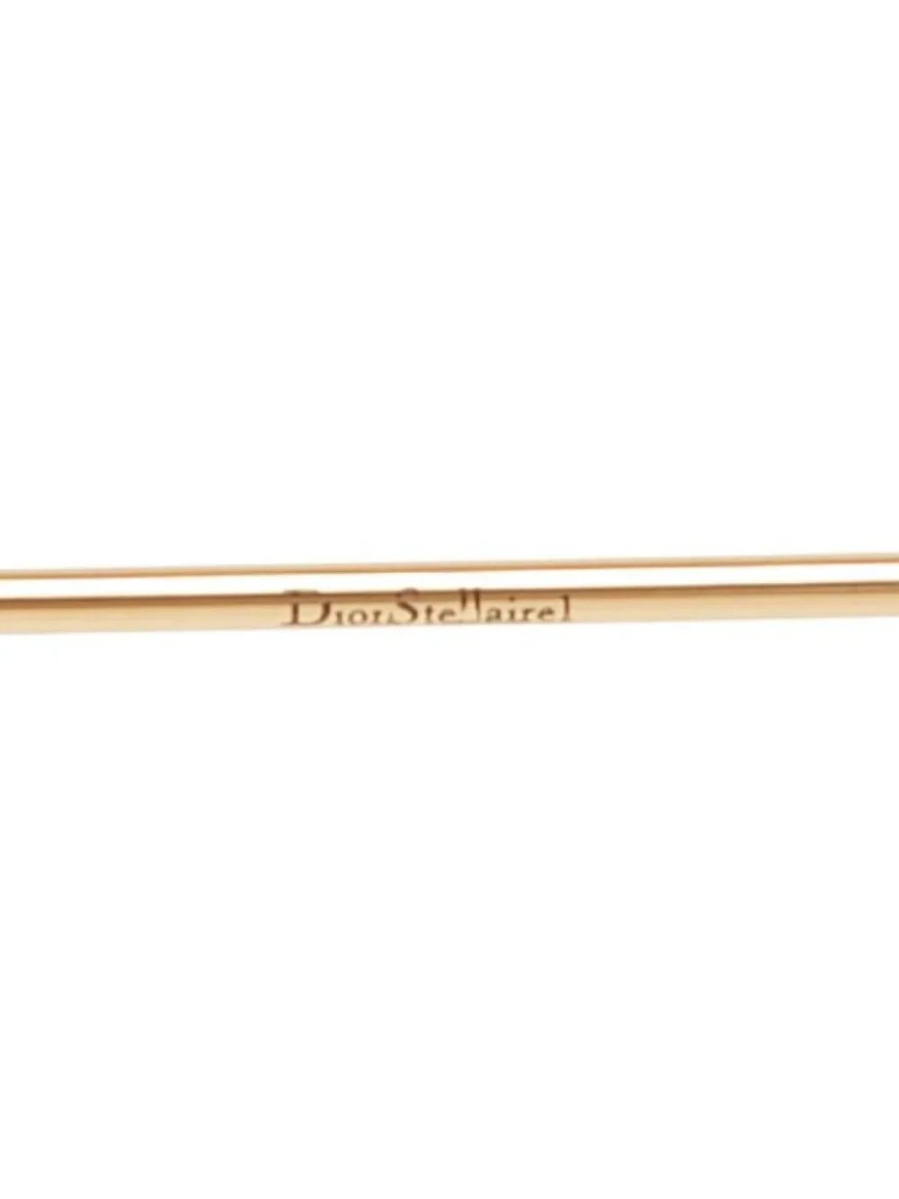 Dior Sunglasses Gold Black Acetate Plated Eyewear